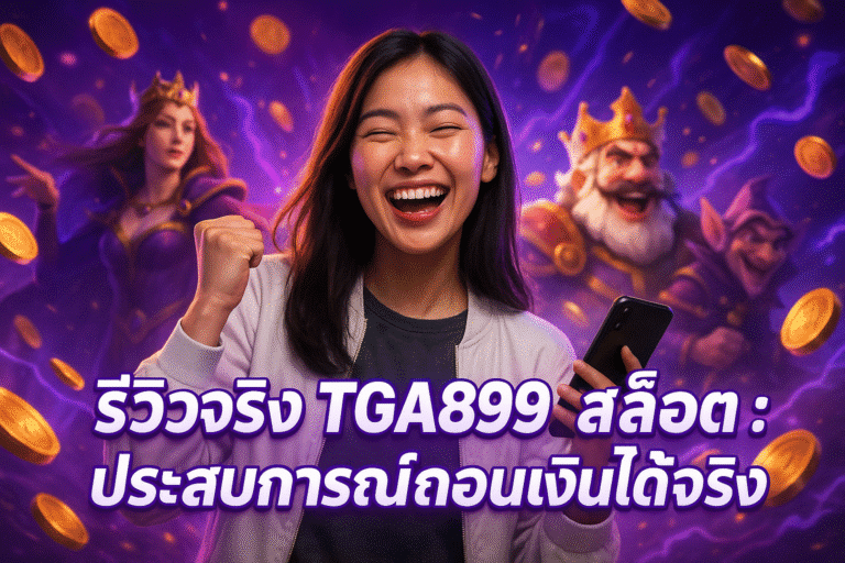 รีวิวจริง TGA899 สล็อต ประสบการณ์ถอนเงินได้จริง
